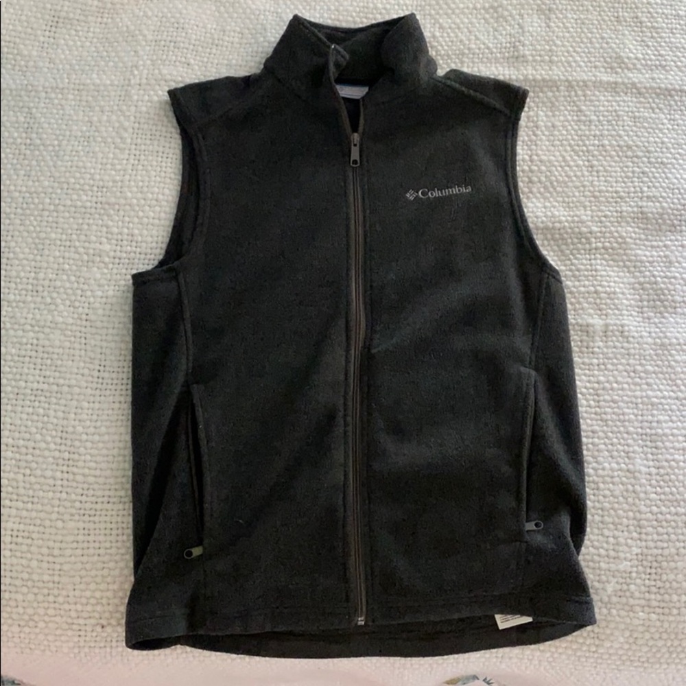 Charcoal Grey Columbia Mens S fleece vest